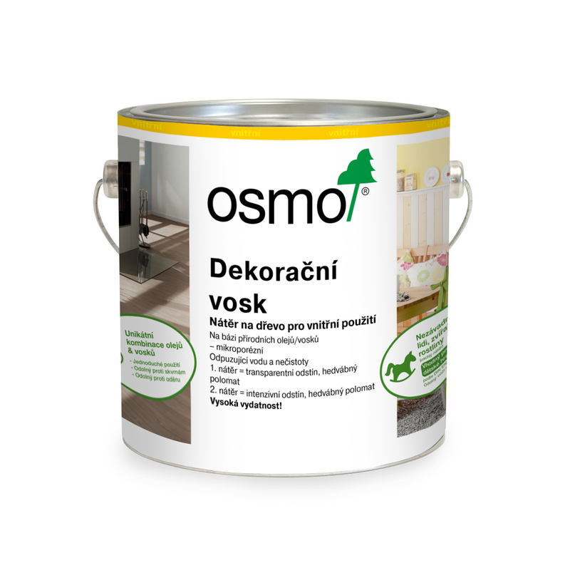 3102 Dekorační vosk transparentní Buk lehce pařený 2,5 l
